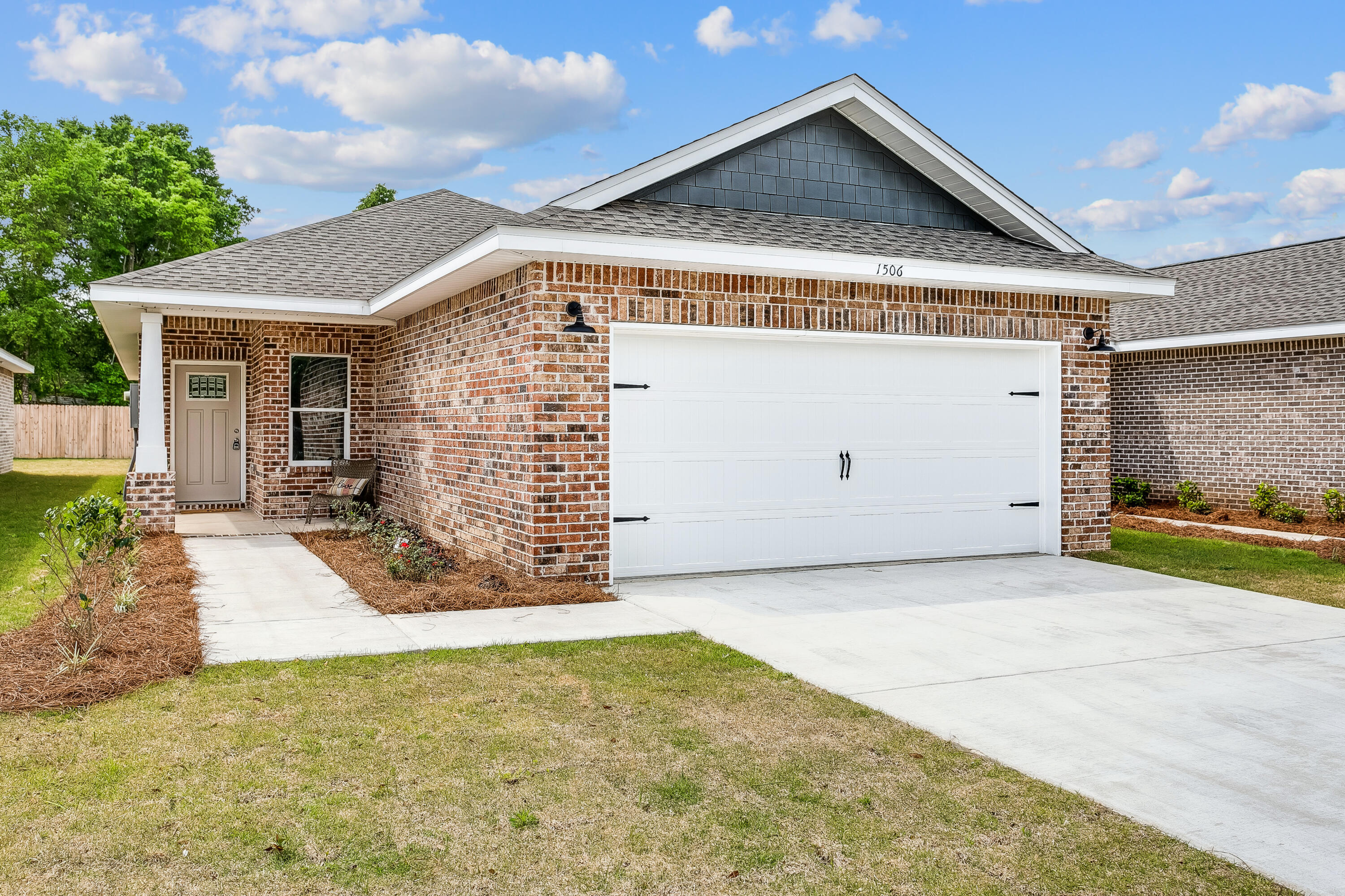 *!*!$15,000 towards closing cost, to include title, doc stamps, deed, final survey. This lovely all brick Craftsman style split floor plan home offers beautiful finishes throughout. The kitchen features stainless-steel appliances, Shaker style cabinets with soft-close doors & drawers, spacious pantry, quartz countertops throughout the home, and a timeless kitchen backsplash. The master bedroom has a huge walk-in closet with its own bathroom offering beautiful, cultured marble shower & dual vanities. LVP waterproof flooring throughout helps keep this a low-allergen home. Live in the heart of Niceville; walking distance to Plew Elementary school pre-K to 5th grade, shopping and entertainment