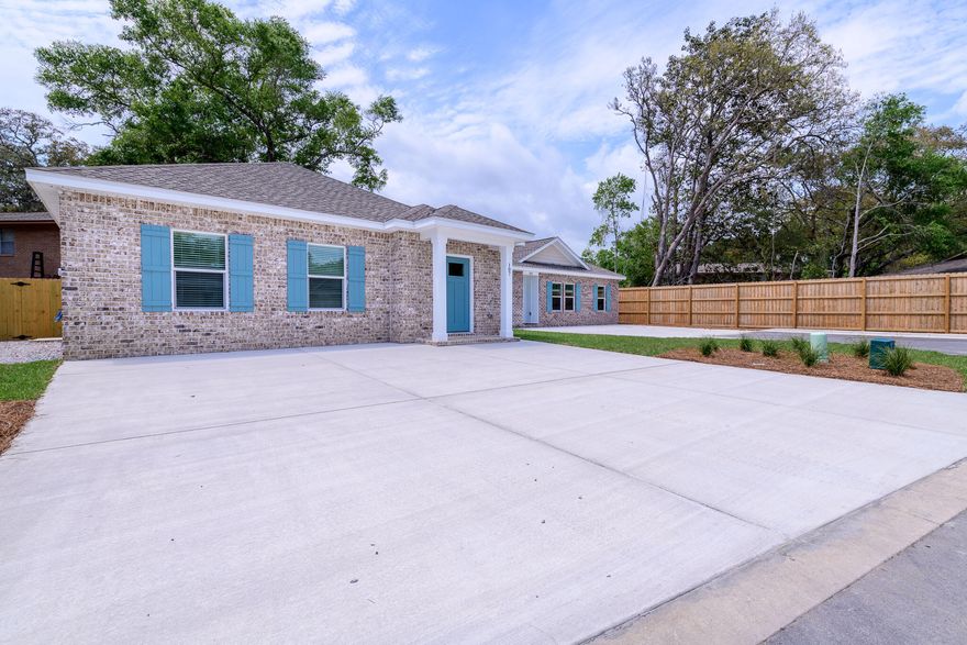 107 Clearing Way is a 3 bedroom, 2 bathroom brick house in the new Valparaiso community, Clearing on Kelly Mill Rd. Built in 2024, enjoy a well designed 3 bedroom, 2 bath home conveniently located in Valparaiso. 2.8 miles to Eglin AFB, less than 1 mile into Niceville, and 11 miles into Fort Walton Beach.