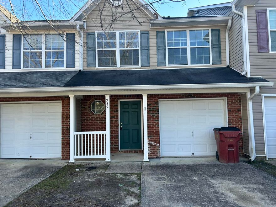 This well-maintained 3-bedroom, 2.5-bath townhome offers a practical and comfortable layout ideal for everyday living. The main level features an open living and dining area with plenty of natural light, a functional kitchen with ample cabinet space, and a convenient half bath for guests.Upstairs, the primary bedroom includes a private ensuite bathroom and generous closet space. Two additional bedrooms share a full bathroom, making the layout suitable for families, roommates, or a home office setup. Laundry is conveniently located within the unit.The home provides low-maintenance living with a thoughtful floor plan and neutral finishes, ready for personalization. Located near shopping, dining, and major roadways, this townhome offers convenience and value in a desirable location.