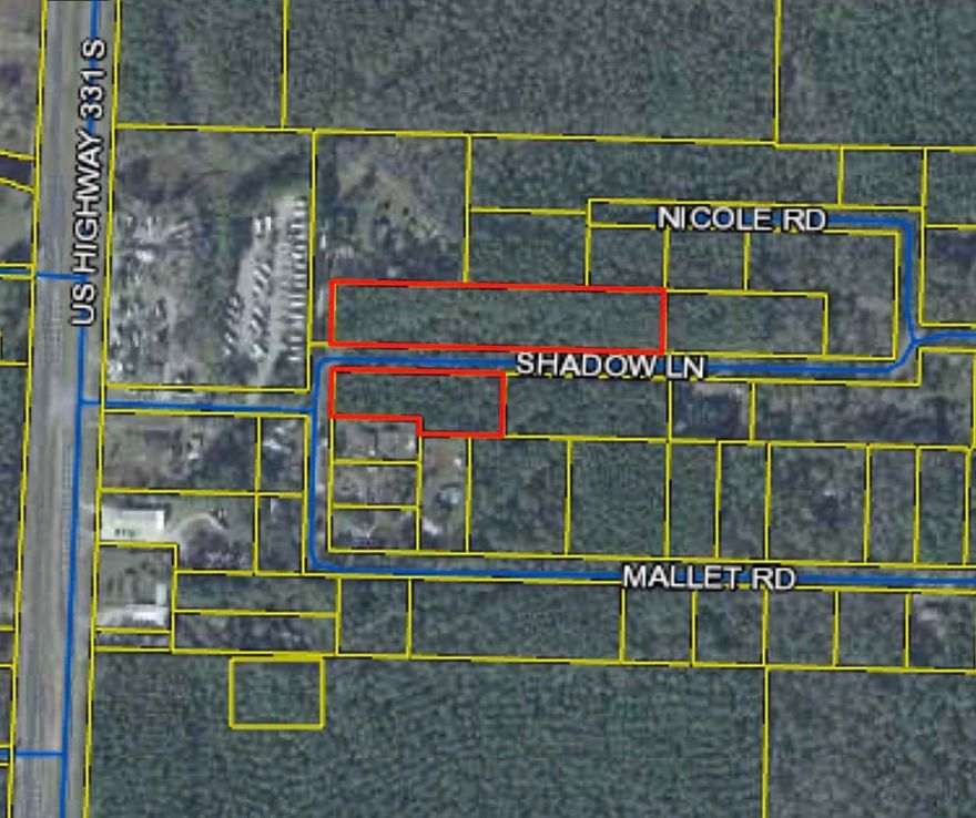 GREAT LOCATION! Close to 331 Bridge! 4.82 acres on a newly paved road right off of 331. Zoning should allow for 9 homes to be built.