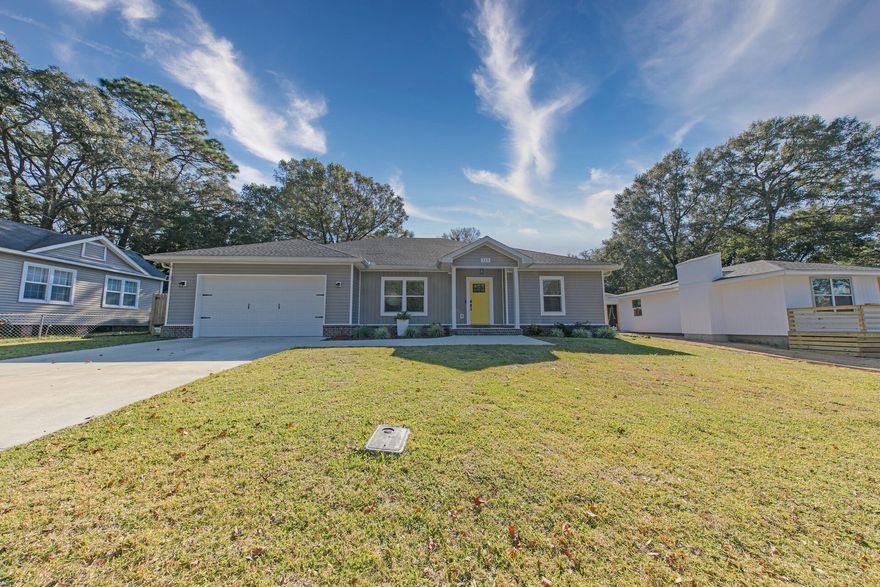 This home is a must see, with custom features in the Heart of Niceville! This incredible 4 Bedroom 2.5 Bath home is located within walking distance to Niceville HS and Ruckel Middle School. This beauty has a generous open floor plan, a wide/inviting foyer with a large 'statement' barn door and a spacious half bath, luxury vinyl plank flooring, custom crown molding & trim throughout, and a separate laundry area w/a folding table and storage. The Chef-style kitchen boasts granite counters, large custom pantry and tons of cabinet space, Whirlpool stainless appliances, gas for the stove & rinnai water heater and 8' island. Large master suite has a large custom closet, dual vanity w/vessel sinks, fountain faucets and a designer shower. The additional bedrooms are all well sized.
