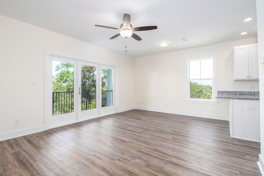 Beautiful new and modern buildings with clean lines and crisp finishes anchor this wonderful location in Blue Mountain Beach on 30A. Easy beach access via Spooky lane or Gulfview heights road. Beautiful zero entry pool and charming fitness center , 9 ft ceilings, granite counter tops in kitchen & baths and Numa balcony doors are just a few of the upscale finishes used in this new development. Modern VPL floating floor thru-out