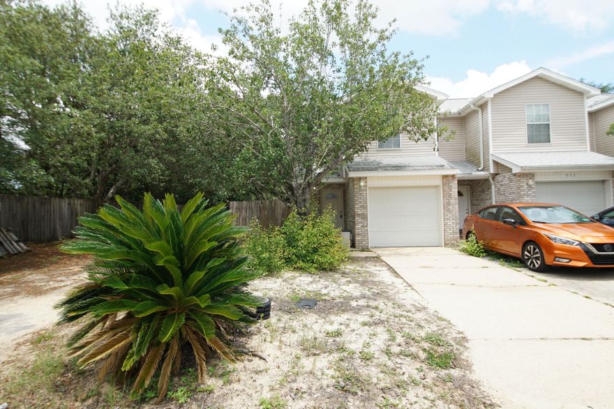 Fantastic Opportunity to Own! 2 Bedroom 2 and a Half Bath With Garage! Can be used as a Primary Residence OR as a Great Investment. END UNIT allows for a little extra space. The covered front porch leads into the Foyer. Galley Kitchen, Open Living and Dining, Half Bath and Under Stairs Storage Downstairs. Upstairs you will find a Massive Primary Suite with it's own Bathroom and Loads of Closet Space. The Additional Bedroom has it's Own Bathroom! Laundry in Garage. Patio Out Back in the Fully Fenced Yard. Additional Side Yard would make a great Paver Patio with String Lights and Fire Pit - use your Imagination! See It Today!Buyer to verify all measurements and pertinent information.