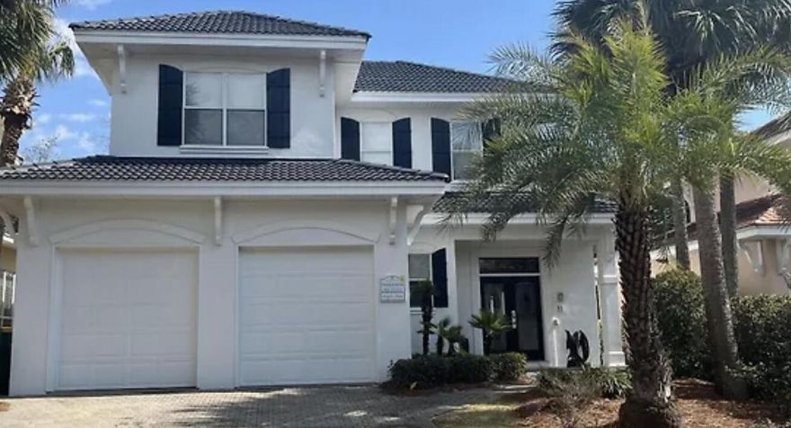 Beautiful Coastal Cottage in Gated Destiny Subdivision, New Roof in 2024 along with new LPV floors in 2025 and entire Exterior paint in 2023. Come enjoy this 3 Bedroom 3.5 bath home that sits within easy walking distance to the beach, stunning clubhouse and community pool, Tennis and pickle ball court as well. Interior of home boasts 10' ceilings and stainless steel appliances including wine fridge. Recessed lighting thru  out and the large master bedroom includes a sitting area and large walk in closet. The master bath includes a double vanity, whirlpool tub and separate shower. Second floor includes 2 large bedrooms with en suite restrooms and a nice landing area off of the stairwell.