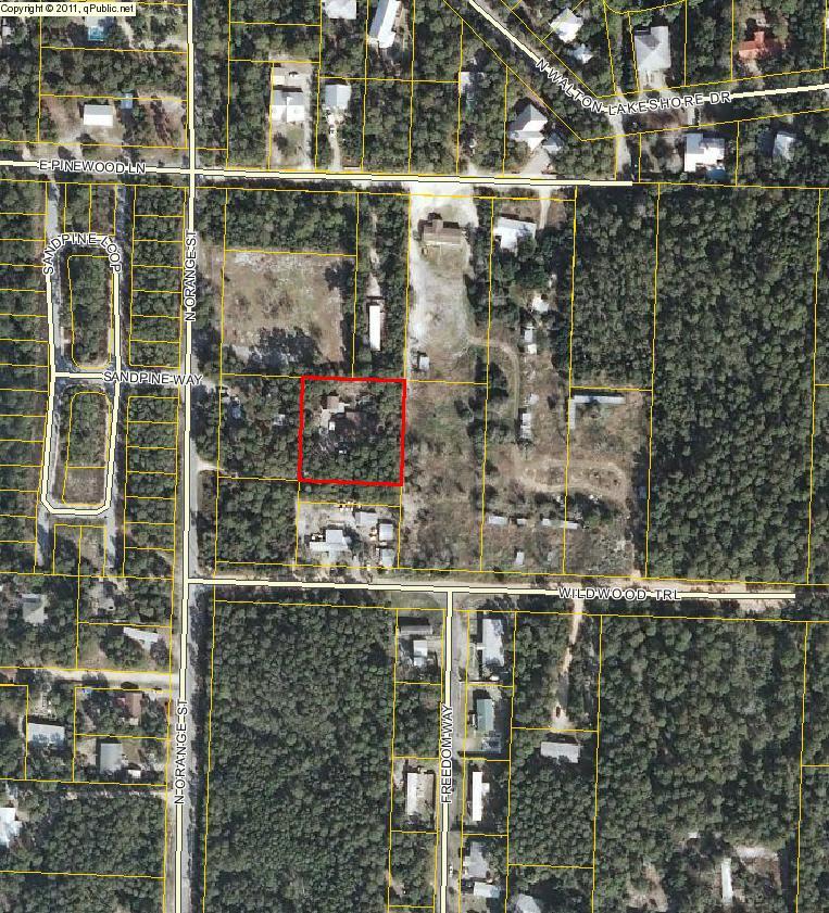 Rare .6 acre parcel, close to gulf and lake. Close to dining, stores, offices and golf. LOCATION, LOCATION!!!! Property is located on top of a wooded bluff in the north half of the Inlet Beach Community. Two improvements on parcel totaling 1644sq.ft H/C living area. Main house is 1404sqft 3bed/2bath, secondary improvement is 240sq.ft 1bed/1bath efficiency apartment above garage/workshop. Both improvements need work. Roof was installed on main house and garage five years ago, as well as A/C and heat. Inlet Beach is on the peninsular Eastern tip of South Walton. Beautiful and serene Helen State Park is only a short distance away. Rosemary Beach and Alys Beach five minutes or less for great dining and shopping. Inlet Beach is booming with the north side of Hwy 98's new commercial development.