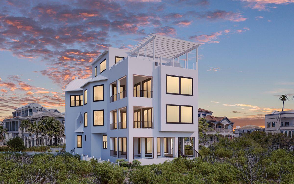 Aptly named ''Seagrove Seawalk,'' this new construction retreat characterizes coastal Gulf front living with exceptional architectural & design details curated by the renowned creative team at Old Seagrove Homes featuring resort style amenities including two private gulf front pools with an unparalleled western facing rooftop oasis. This new construction home has just commenced with a targeted completion date in early 2023; an excellent opportunity for a prospective buyer to be involved throughout the building process and secure a semi-custom home.