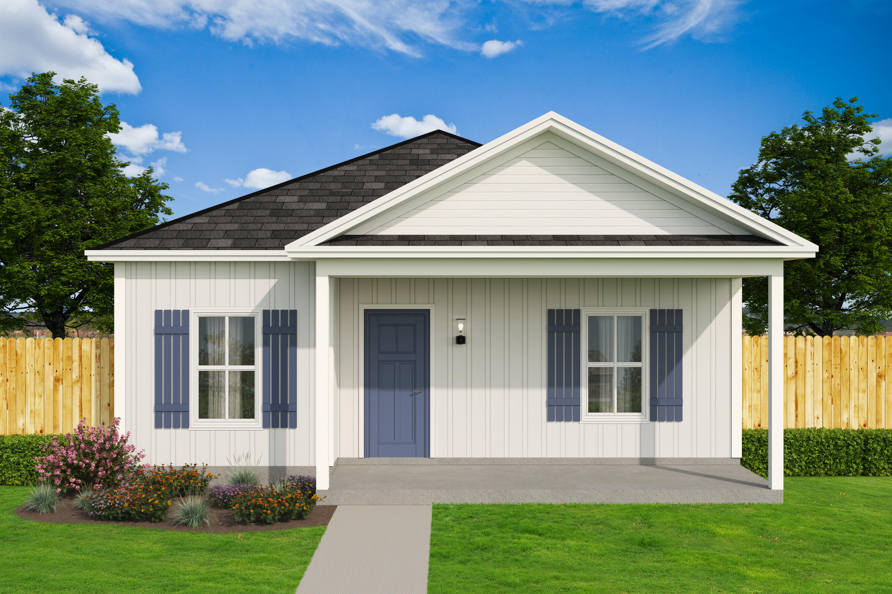 UNDER $250,000!!! EARLY-MID SEPTEMBER COMPLETION - $10,000 TOWARDS BUYERS CLOSING COSTS/PREPAIDS/RATE BUYDOWN!New floor plan offers open family/dining kitchen on the front of the home. Kitchen has white shaker cabinets, breakfast bar + cozy dining space - large walk-in pantry! Owner's suite has walk-in closet, bath has double vanities, shower only. Raised ceilings, recessed lighting, ceiling fans in all bedrooms/family, quartz or granite countertops, luxury vinyl plank flooring in common areas. Rear patio for relaxing and fully landscaped privacy fenced backyard.