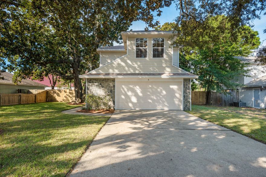 Completely renovated 3 BR/2 1/2 bath, 1628-SF home close to Hurlburt Field AFB and downtown Fort Walton Beach. New Roof, new HVAC, new water heater, new siding, new windows and exterior doors, new kitchen, new bathrooms, new flooring throughout, and fresh paint throughout, all in a neutral palette. Heating and hot water are gas for reduced energy costs. You will love the plentiful cabinetry space and pantry in the large kitchen that features a wonderful 5-burner gas range. All new stainless appliances. Indoor laundry room. Oversized 2-car garage. Good-sized bedrooms. Privacy fenced yard with new sod. This house is a MUST-SEE to appreciate all the quality work and upgrades that have made this renovation feel just like a brand new home. Meticulous attention to detail. Will not last long