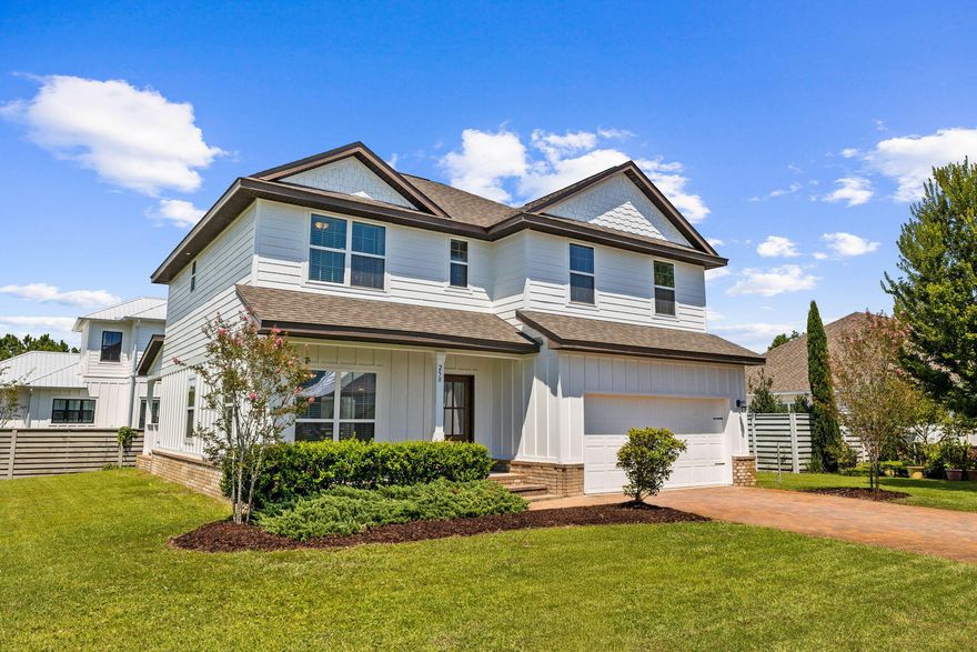 Discover your coastal retreat behind the gates of Cypress Breeze Plantation! Recently updated with a new roof, fresh paint, and all-new flooring, this home is move-in ready with a bright and inviting feel. The spacious first-floor primary suite offers privacy, while the open living and kitchen areas flow easily for everyday living or entertaining. Upstairs, a family room and three bedrooms create a separate retreat for guests or children. Enjoy the community's incredible resort-style pool with waterfalls and tropical landscaping, or take a quick golf cart ride to Shunk Gulley, Papa Surf, and the shops and dining of Gulf Place. Perfect as a primary residence or beach getaway, this home offers the ideal blend of updates, comfort, and 30A lifestyle.