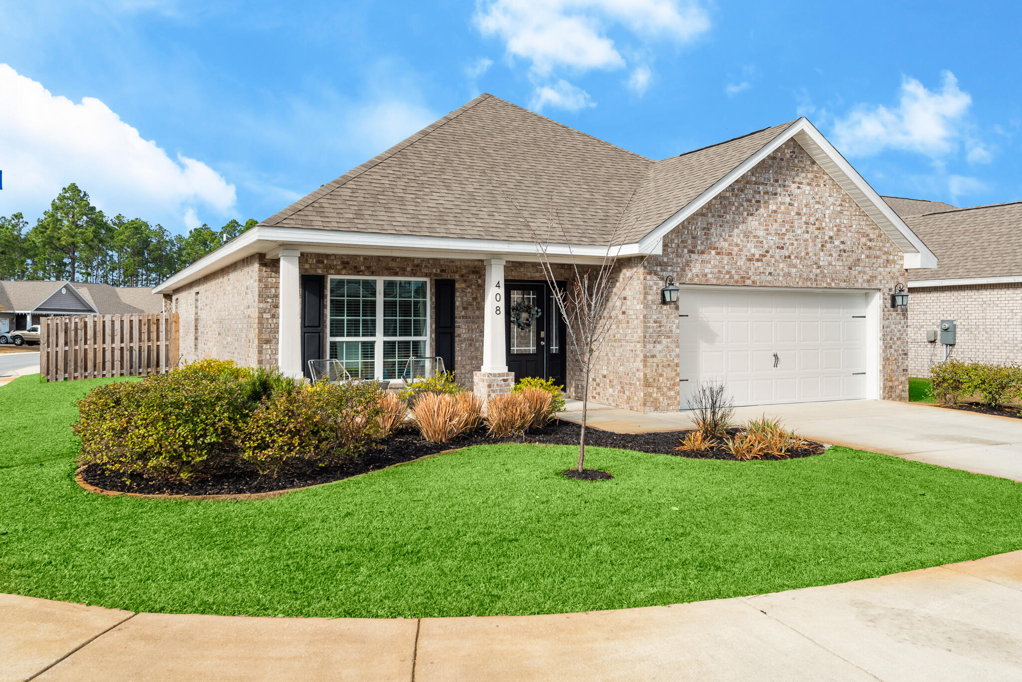 Under Contract- Taking BACK UP OFFERS! Experience the magic of the Emerald Coast in this single-level smart home in the popular Peach Creek subdivision! Peach Creek is convenient to schools, shopping, restaurants, and is a 5 mile drive to 30A beaches and iconic Seaside! Food trucks often visit the neighborhood, and it has a new walking path perfect for outdoor living. This well designed ''Bailey'' model is 2002 sq ft and has 3 bedrooms with a large office that would make a perfect playroom, gym, or additional bedroom. Enjoy Florida living on the covered back porch or large fenced-in yard.