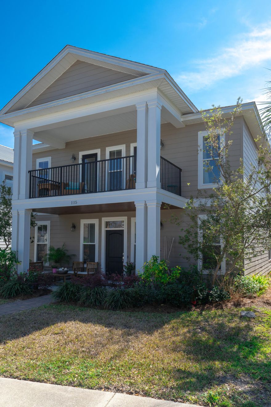 Gorgeous 2 story well maintained Craftsman style home offers many designer uprades. Must see home that is perfect for a growing family or retired couple. Features 4 bedrooms, 2.5 bathrooms, 2 living areas and office/media room which can also be used as an extra bedroom. Master suite located on first floor features a large walk in closet, ensuite bath area with 6 foot soaking tub, separate glass enclosed shower and double vanity. Lots of storage space and large closets. Covered porches in front and back of home with large 2nd story balcony accessible from 2 bedrooms. 2 car rear garage with brick paved drive and covered patio. Turtle Cove is less than 1/2 mile from beach and also offers access to Lake Powell. Spectacular club house to include swimming pool, fitness center and tennis courts.