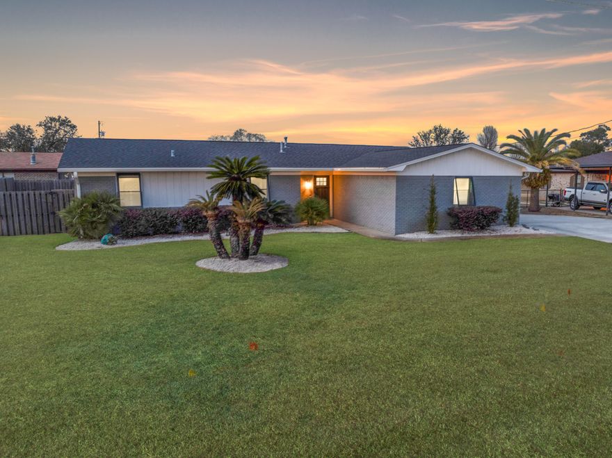 **3.125% ASSUMABLE MORTGAGE!** Renovated 2020, Updated 2024! Welcome to your dream beach-area pool home - just in time for spring! This beautifully renovated single-family home offers a private backyard retreat featuring a sparkling pool, new pool pump, and covered patio, making it ideal for entertaining, relaxing, and enjoying Florida's outdoor lifestyle year-round.The home underwent a full renovation in 2020, including a new roof, with additional upgrades completed in 2024 such as a redesigned living room layout with new recessed lighting, new driveway and Bahama shutters for both coastal charm and peace of mind. The new patio awning and outdoor fans were added to offer a cool reprieve from the afternoon sun. The kitchen features a gas range and oven, granite countertops, and a  center island with breakfast bar and generous storage. The spacious open-concept kitchen, dining, and living area is perfect for gatherings, with French doors that open directly to the covered patio and pool for seamless indoor-outdoor living.
The primary suite includes an ensuite bath with elegant granite finishes. A versatile detached building with A/C offers flexible space for a home office, art studio, or game room. The fully fenced backyard includes an extended driveway with room for a boat or RV and a dedicated RV electrical outlet.
Ideally located across the street from East Bay and less than a quarter mile from Under the Oaks Park and Pier 98 Marina. Just 4 miles to Tyndall AFB, 5 miles to Historic Downtown Panama City, 18 miles to Mexico Beach, and 22 miles to Panama City Beach. Don't miss this opportunity to own a renovated pool home in a prime coastal location.
