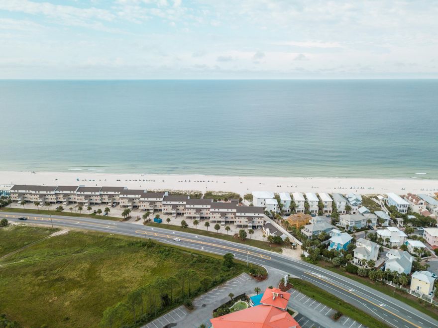 Check out this stunning gulf-front 'flat' in Ramsgate Harbour. This highly desired floor plan is hard to come by, and rarely hits the market! Ramsgate Harbour Unit 58 features two bedrooms/two baths, all on one level. Additionally, this unit offers west facing windows providing beautiful natural light. The views of the Gulf of Mexico from this property are pretty incredible! This lovely gulf front condo has been remodeled, tastefully furnished, and is a turn key opportunity. This location is ideal!! The low density beaches of West PCB, with amazing proximity to 30A, makes this location very special. It is a gem of a spot on our beautiful Emerald Coast! Don't miss this one! It would make an amazing vacation rental or second home! Professional photos coming soon!