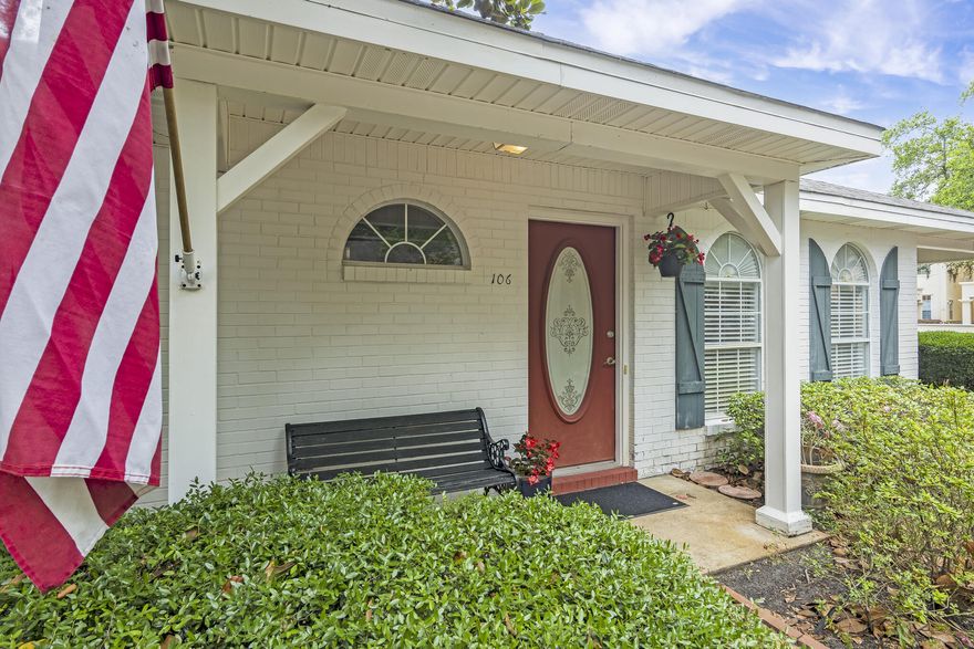 Go see this Florida cottage home! It's nestled along the brick paved road with mature magnolias and oaks in this charming neighborhood of only 7 homes. It features a gas fireplace, breakfast bar, cathedral ceiling, separate storage closet and a carport for covered parking. The Primary Suite has a large step in shower, and the guest bath has a deep tub/shower combination. The kitchen is fully equipped stainless steel appliances including a gas stove. The location is convenient to all that Destin has to offer including pristine white beaches. Low HOA fees. New HVAC in 2022, Water Heater 01/2020, and a New Roof in June  2023.