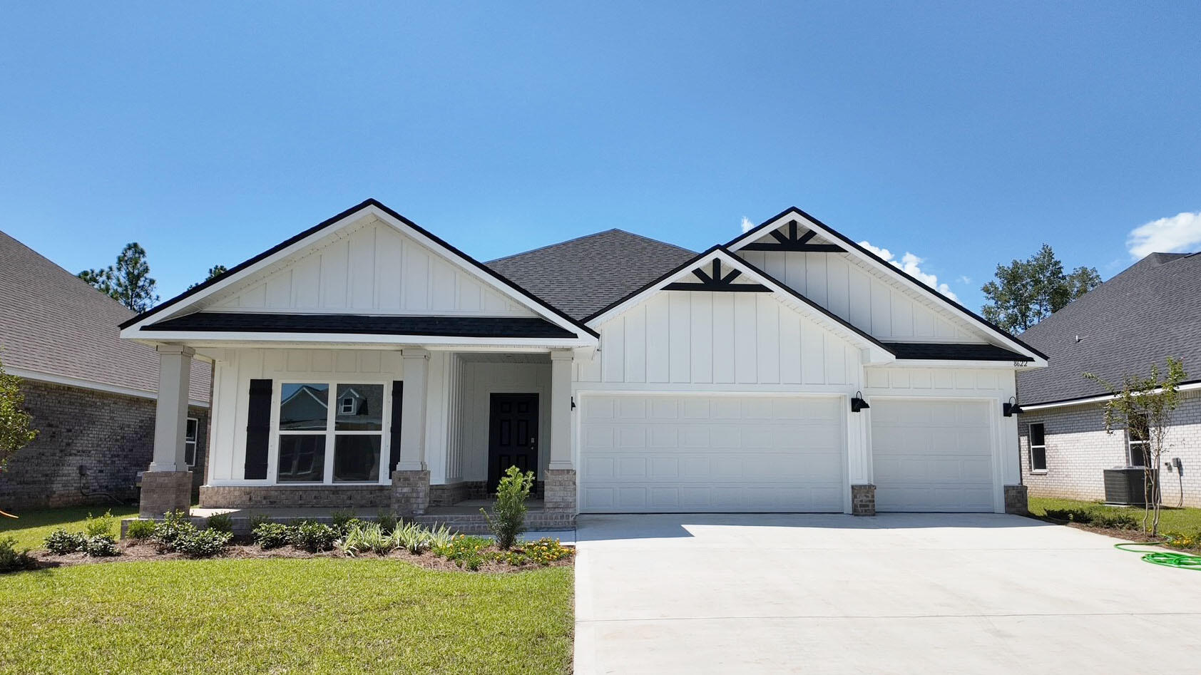 Builder will pay all Closing Costs, ask us about our current rates!The Destin plan is an upscale 4 bed, 3 bath home with a '3 car garage'. This one-story well-designed home features a highly desirable open concept plan, with a spacious great room and dining space that flows into the kitchen and breakfast area. Two bedrooms at the front of the home are connected by a full bathroom, while Bedroom one is located on the back of the home for a private slit bedroom floorplan. The fourth bedroom next to the kitchen can serve as an optional den or office, providing extra space for work or for play. This home includes the ''Smart Home'', connect package that provides several convenient Smart Devices you will enjoy. Fabric Hurricane window and door protection is also included.