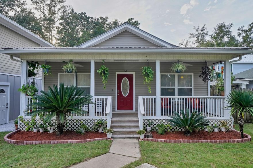 No HOA, large lot, 2 homes for 1, large 2 car garage, 2 back yards, and less than 10 minutes to the best beaches in the nation, with potential to provide a return!The main home offers 3/2 and the garage apartment, built in 2016, offers 2/1. The rental potential at this unique property has yet to be tapped! The owners currently casually rent the full 2 bedroom 1 bath apartment over the garage on AirBnB and gross $30K/year. With dedicated rental marketing and schedule control, the potential to earn up to $40K is present. Add in the main house, and you add an additional $60K to gross rentals for the year! These numbers make sense. Don't let this property pass you by.