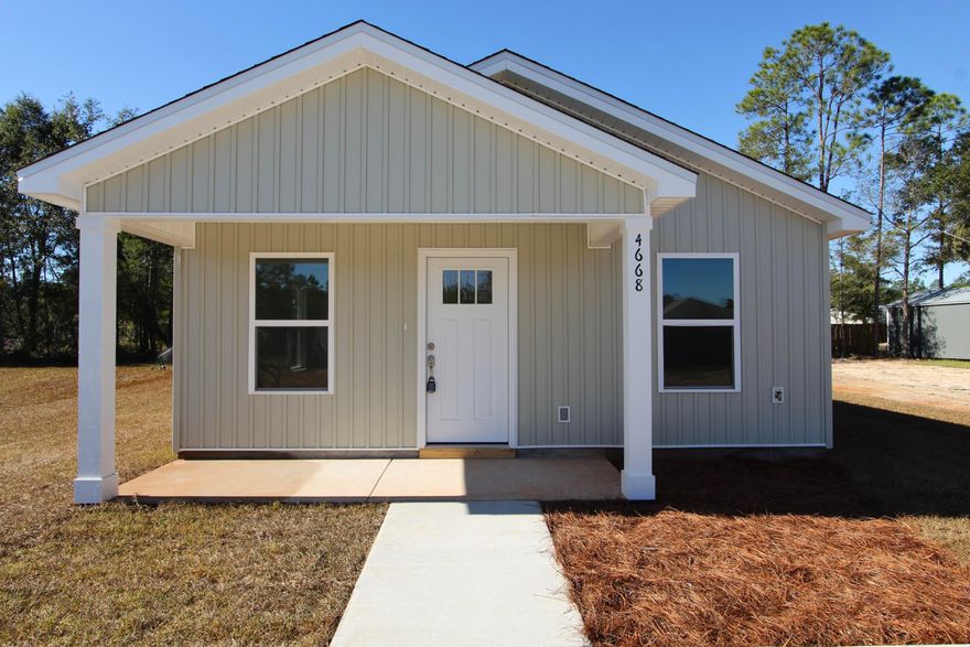 Closing Cost Assistance & Special Credits Available! Closing cost assistance $5,000! Plus, enjoy a $1,000 lender credit and an additional $1,100 Homes for Heroes credit for qualifying heroes (Military, Law Enforcement, Medical Professionals, Firefighters, and Teachers).  Estimated completion End of July!  This gorgeous 2-bedroom, 1-bathroom home is designed with modern luxury and comfort in mind. From the moment you step inside, you'll be captivated by the sleek luxury vinyl plank (LVP) flooring that flows seamlessly throughout the entire home. The heart of this home is the beautifully designed kitchen, featuring: quartz or granite countertops for a sophisticated touch, stainless steel appliances for a sleek, modern feel, under mount sink for style and convenience ,abundant natural light to enhance the space, with no HOA, you have the freedom to personalize your home and truly make it your own! Photos of similar completed home, colors(interior/exterior) and elevation will vary. Don't miss your chance to own this stunning home! Call today to schedule your tour.