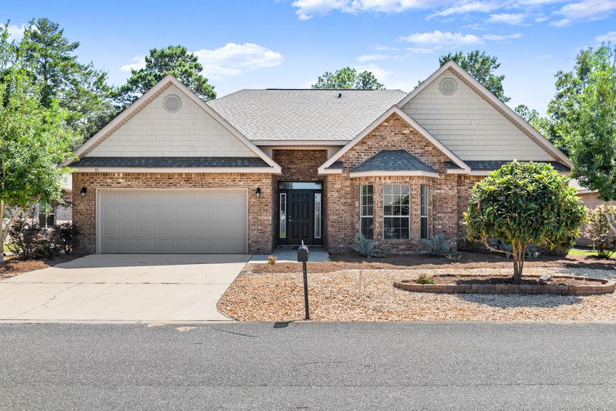 Beautiful, recently refinished 3 bedroom home juxtaposed in the coveted Peach Creek neighborhood.  Home is primely located central to the 30A corridor.  The living room yields a tremendous vertical footprint. New flooring, lighting, and plumbing fixtures throughout.  Low HOA dues!  An excellent opportunity to move to the beach.