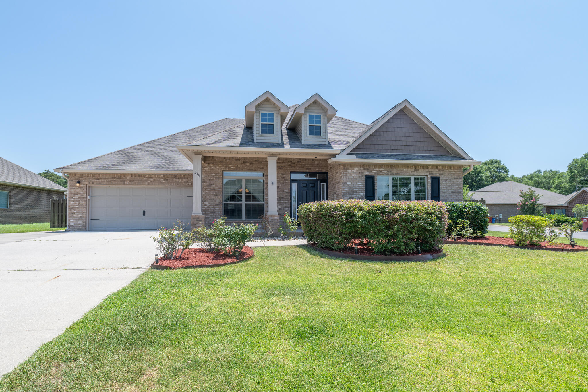 This gorgeous spacious home is ready for you to make your own! Boasting 5 bedrooms and 3 full baths, this home is perfect for a family.  It even features a formal dining room and office/flex room as you enter the home! The living room is massive and opens right up to the dining nook and kitchen.  Its perfect for entertaining! The kitchen features  tile floors, granite countertops and a breakfast bar as well as an oversized pantry around the corner!Out back is a large covered porch that overlooks the private fenced in back yard.  There is a shed that conveys with the sale of the home!