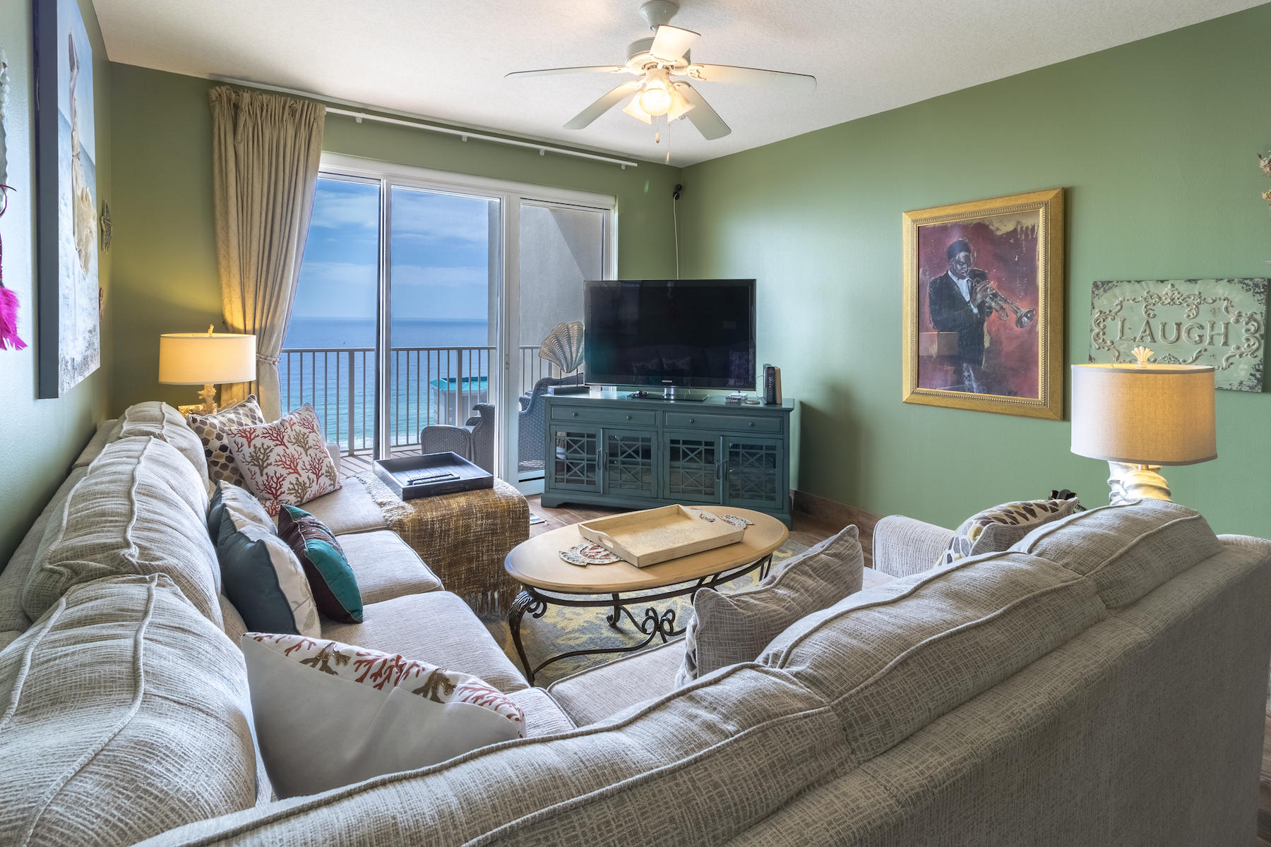 Breathtaking Gulf views from this tastefully and luxe decorated 21st floor Ariel Dunes condo. This quintessential 2 bedroom, 2 bathroom condo has never been rented before and has been very well-maintained. This has been a second-home with light owner usage. With tile plank wood floors through out, granite counter tops, and high-end furnishings, no expense was spared. Enjoy a gulf view from the master, living room, and kitchen. Revel on the expansive balcony with access from the living room and Master bedroom. This unit would make a great investment property with projections in excess of $35K+ or a second-home.