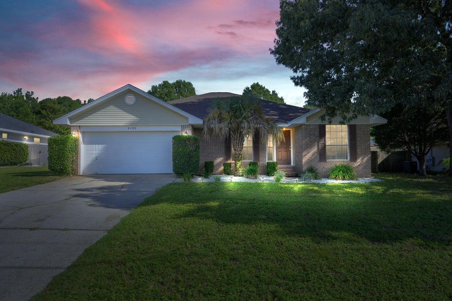 Spacious South Crestview home minutes from Duke Field!  Quick commute to Eglin AFB. Large open living areas, with space to make it yours!  Split floor plan with no carpet makes this home perfect for the pets too! Fully privacy fenced backyard, and screened porch is the garden canvas you have been waiting for. Home features an extra large pantry and indoor laundry  for convenience.  New Roof in 2019 for cheaper insurance!