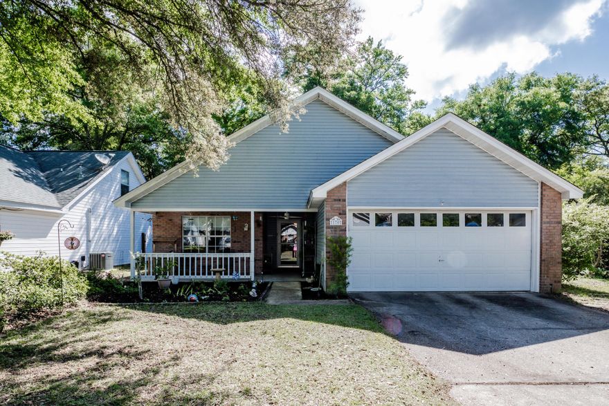 Don't miss out on this great home in Indigo Village! The home offers an inviting open living room for entertainment. The updated kitchen has lots of cabinet space, granite counter tops, stainless steel appliances, wood shelving in the pantry, and a generously sized eat-in dining area. Enjoy the convenience of a split floor plan design, with a spacious master bedroom featuring a walk-in closet and attached master bath. There is plenty of shelving in the laundry room to stay organized. The guest rooms are nicely sized. With low-maintenance brick and vinyl exterior, a 2-car garage, and extra parking pad, it's as practical as it is charming. The backyard has
