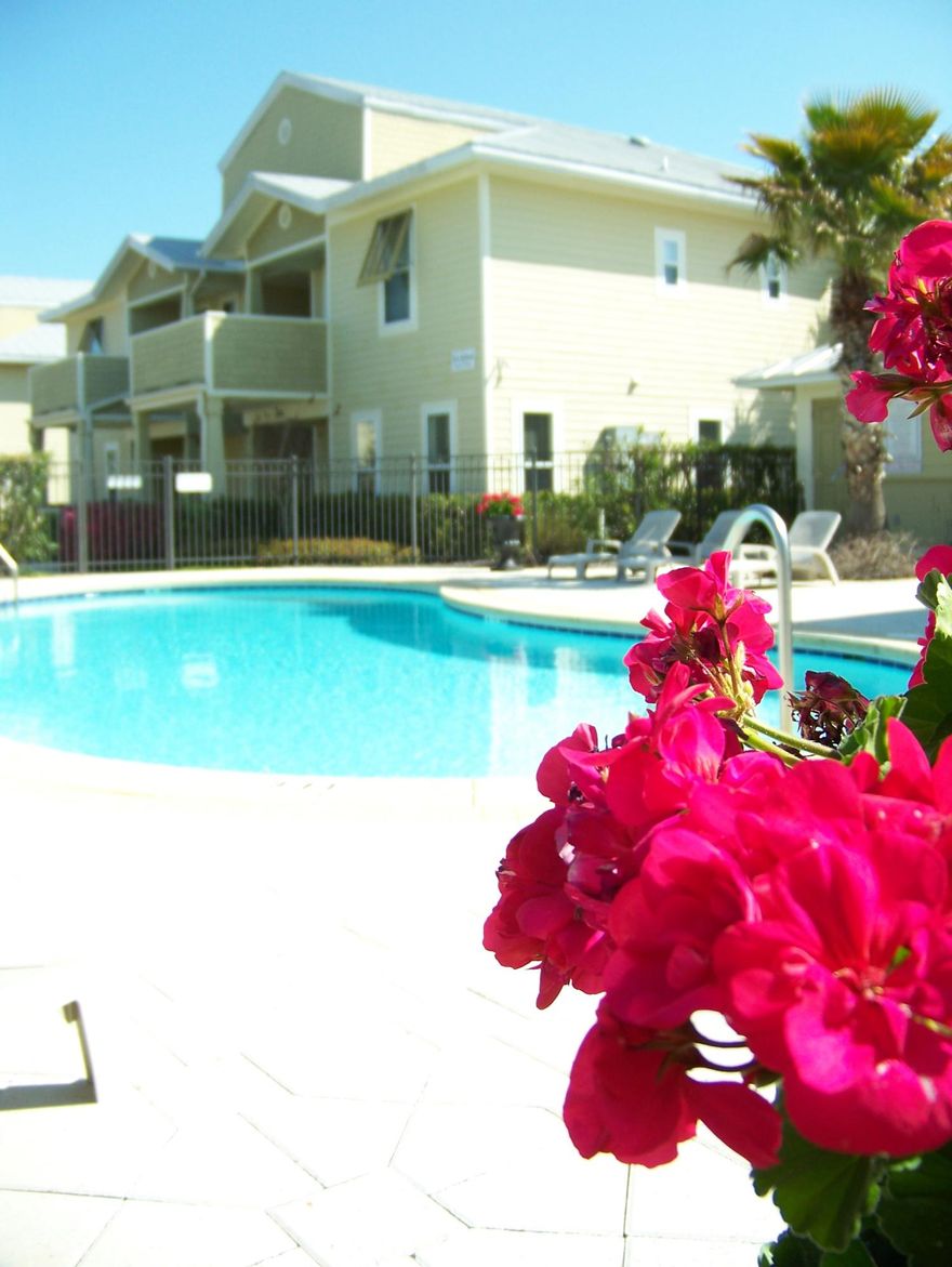 Great Location! Near the beach, publix, walmart, theater, restaurants, and shopping. NO FLOOD INS REQUIRED! Topsail Village is located near Topsail State Park, Butler Elementary, and all the Towns, Beaches, and Shops of 30A! This unit is on the second floor and has a large private balcony. Wood laminate floor in living room as well as a custom kitchen including granite counter tops, real wood cabinets, and stainless steel appliances. Master has stand alone shower and walk-in closet. Guest bath has tub shower combo. Inside laundry and w/d included.