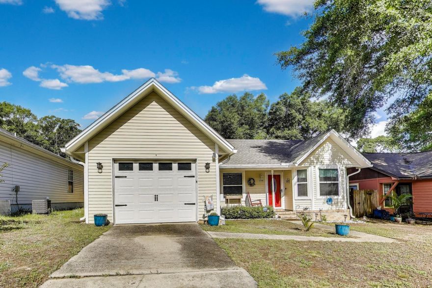 Welcome home to this beautifully updated 3 bedroom/2 bathroom Florida cottage in sought-after South Crestview! Priced to sell at $239,900, this turnkey property showcases extensive recent upgrades that will delight both your heart and your wallet.  New LVP flooring, brand new HVAC and ductwork (2022), new energy efficient windows, new counter tops and appliances, new roof (2021) and skylight (2025), new toilets, vanity, too many to list! The game-changer: this home is offering an assumable FHA (not just for first time home buyers) loan at an incredible 3.75% interest rate - a rare opportunity in today's market that could save you thousands! Walking distance to Twin Hills Park and dog park, easy drive to local schools, and major highways. This one won't last long! See it Today!