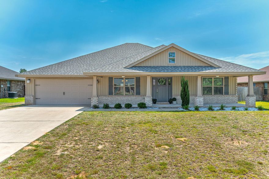 Located in a sought-after community with amenities including a pool and park, this stunning 2021-built home seamlessly combines modern luxury with timeless elegance. This home has undergone a comprehensive pre-listing inspection, with all necessary repairs completed, providing peace of mind. With 5 bedrooms and 3 bathrooms, this spacious all-brick home offers plenty of room for comfortable living and entertaining.

The attention to detail is evident with trey ceilings and luxury vinyl plank flooring throughout the main living areas, and upgraded carpeting in the bedrooms. The gourmet kitchen features exquisite granite countertops, stainless steel appliances, and ample cabinet space, making meal preparation a a delight.

Step outside to your private oasis, where a fenced backyard offers privacy and security, perfect for relaxing or entertaining under the charming pergola. Residents of this community also have access to a sparkling pool and a serene park, creating endless opportunities for recreation and relaxation right at your doorstep.

Don't miss your chance to own this meticulously kept masterpiece! Schedule your showing today and make this exquisite home yours.