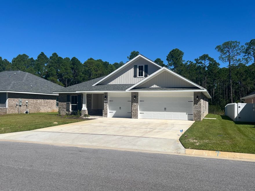 * 2x6 Exterior Construction *4 BR 3 Full Baths, 3 CAR GARAGE, Family Rm w/10 ft Ceiling, Breakfast Area & Formal Dining *Kitchen Features: Granite Countertops, Large Island, Shaker Style Cabinets, Stainless Steel Appliances & Walk in Pantry * Main Suite Features: Builder's Signature Zero Entry All Tile Walk in Shower, Separate Soaking Tub, Double Vanities & Walk-in Closet *Covered Front Entry & Rear Lanai * Lawn Pump, Well & Irrigation in Sodded Area * Builder & Structural ''Maverick'' Home Warranty Included * BUILDER PAYS CLOSING COSTS WITH PREFERRED LENDER *