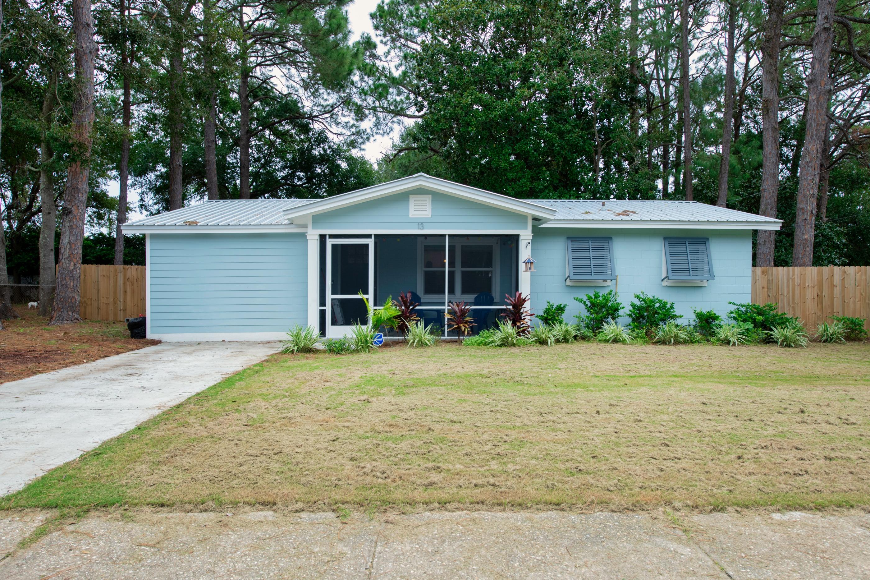 Cozy 3-bedroom 2 bath home has recently been updated and sits on a large fenced lot. The open concept floor plan includes a kitchen with plenty of cabinet space, a large island and stainless steel appliances. The master bath features double vanities and an oversized tiled shower. This home is just a short commute to Eglin AFB Hurlburt Field and the beaches.