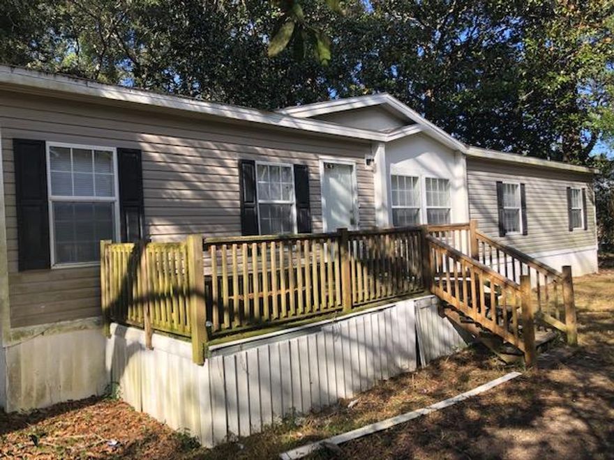 REO. Affordable and convenient to the military bases as well as being centrally located in Crestview. This 3 bedroom, 2 bath home with 1,680 square feet of living space sits on .26 acres. Home site affords privacy and space for outdoor entertaining/living. Inside is in good condition and is move-in ready. Interior flooring is a mixture of vinyl in wet areas with carpeting in living area and bedrooms. Kitchen has an abundance of cabinetry with a nice breakfast bar. Master bathroom has dual vanities with a garden tub and shower. Nice sized laundry room with storage. Home is being sold as-is, where-is. Buyer to verify information as they deem necessary.