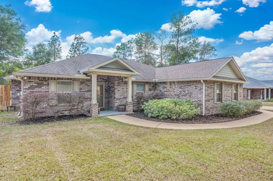 This home is ready to impress you! The open floor plan keeps everything flowing, with a beautifully updated kitchen that overlooks the main living space, perfect for cooking or hosting! The primary suite is your personal retreat, featuring a private en suite with double vanities, a soaker tub, and a stand-up shower. All other bedrooms in the home are generously sized as well.  Head out back to your private oasis! Featuring a fully fenced yard, an in-ground pool, covered porch, and firepit area, your backyard is where you are going to want to spend all of your time! This home has been freshly painted and the carpet in the home is new! Schedule your showing today.