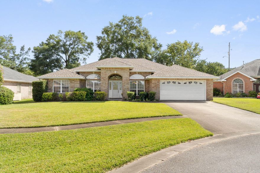 Beautiful brick home in the Cinco Ridge Estates Subdivision, with water access just up the street. This 2,008 square foot home has 3 bedrooms, 2 bathrooms, a formal dining area and a separate office area. A new roof was installed in April of 2020. The interior was completely renovated in 2021 to include new vinyl plank flooring throughout most of the home with new tile in the bathrooms and carpet in the Master Bedroom. The bright and spacious kitchen had all new cabinet doors installed with soft close hinges and drawers, new Quartz countertop, backsplash and lighting. New interior paint throughout. The Master Bedroom has a raised tray ceiling and large windows. Complete Master Bath remodel was done to include a new double vanity, bathtub, a zero entry shower, new toilet, paint, lighting