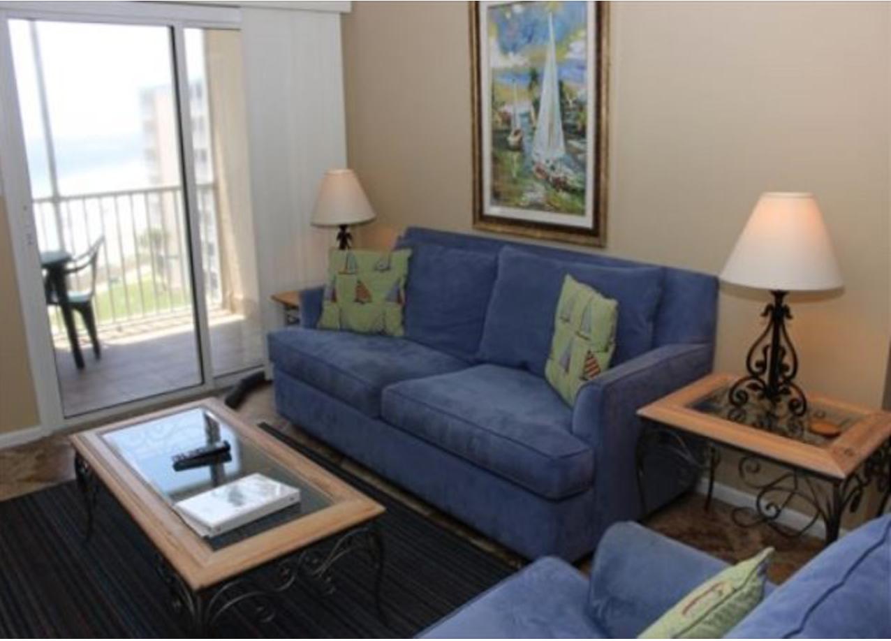 Relax....breathe in the salt air that soothes your soul. Watch the dolphins play from your private balcony in this two bedroom, two bath condo located in a gated community on the pristine Holiday Isle in the heart of Destin. Unit conveys fully furnished with tile flooring throughout. Fitness center, laundry facilities, meeting space, shuffleboard, tennis courts, private beach, heated pool, BBQ grills, newly renovated lobby. Wifi, water/sewer, cable/internet included in monthly HOA fees. This condo has some of the lowest carrying costs in Destin!