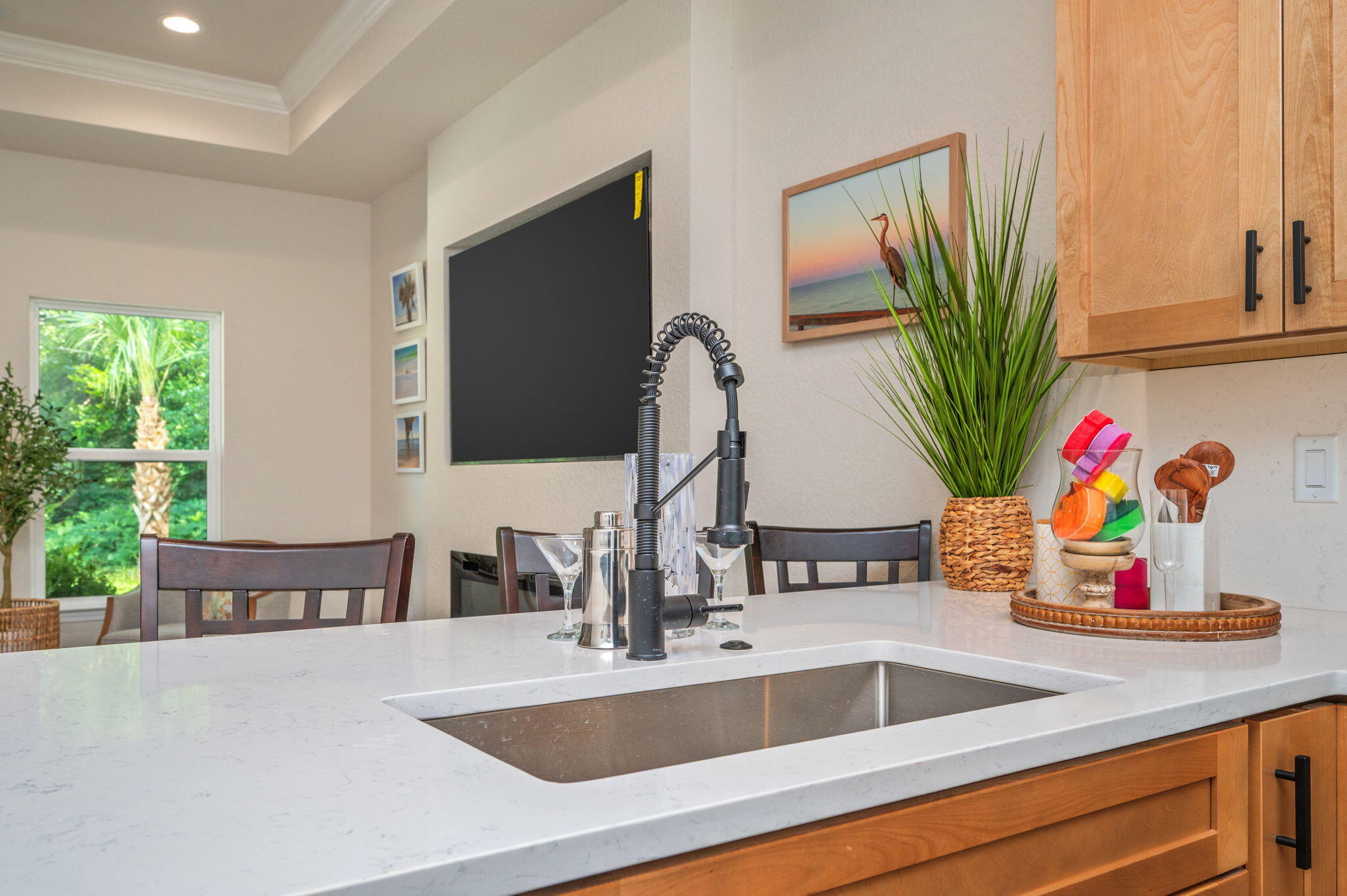 Builder OFFERING $10000 toward closing costs!! ALL NEW APPLIANCES CONVEY incl washer/dryer!Insurance Quote $538 per year!We got you covered when it comes to luxury to suite your budget! Quartz counter tops, check! Sandstone soft close wood cabinets, check! Hickory LVP flooring throughout, check! Black matte fixtures for a sleek contemporary feel, check! 9 ft ceiling with 10 ft trey up in primary suite, fenced in backyard irrigated. We've managed to pull of all the appliances fridge, 75 inch TV and electric fireplace. Home at the very end of the road thus perfect for everyone esp. pets. Less than 3 miles from downtown Crestview, 1 mile from Twin Hills Park, 8 miles from Dukefield,less than 22 from Eglin AFB and 30 from Hurlburt Field. THIS A MUST SEE!