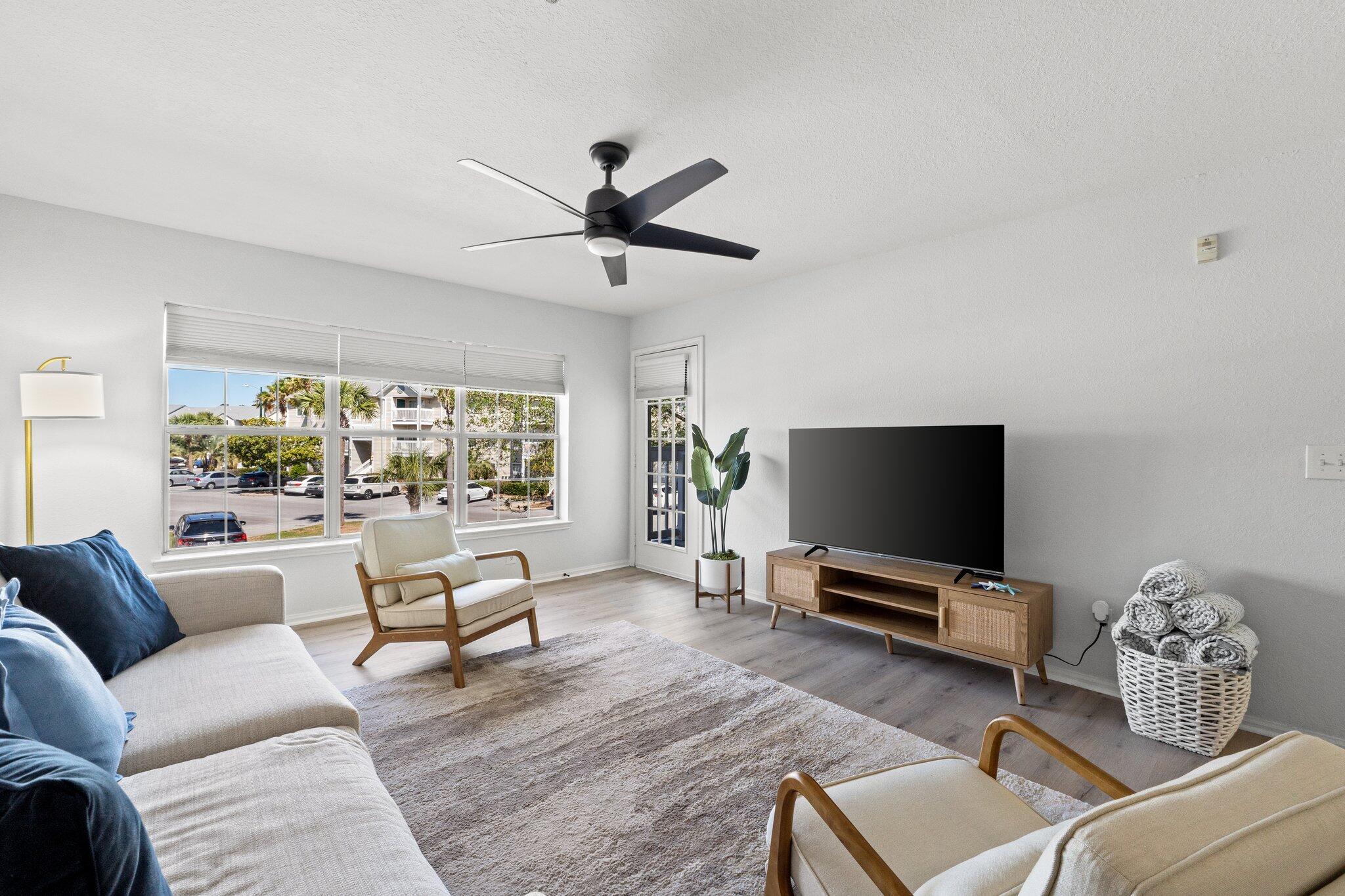 Discover this beautifully updated 3-bedroom, 2-bathroom condo in the desirable community of Indian Lakes! With 1,254 sq. ft. of living space, this unit offers a modern, move-in-ready interior and an unbeatable location. Centrally located in the heart of Destin this condo is just 0.7 miles to June Decker Public Beach Access and a little over a mile to Henderson Beach State Park.Recent updates include freshly painted walls, trim, and kitchen cabinets, brand-new bathroom vanities, newly added recessed lighting, sleek new kitchen countertops, and brand-new flooring throughout. Whether you're looking for a primary residence, vacation getaway, or an investment opportunity, this condo is a perfect fit.