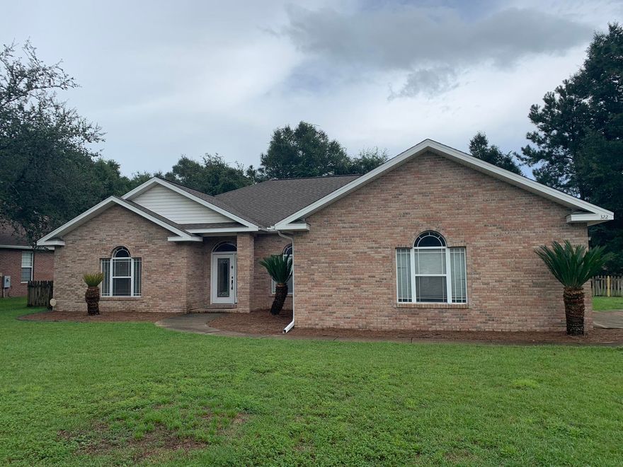 Beautiful home with gorgeous pool and extra large relaxing Florida room. This home located on the south side of Crestview close to Eglin Air Force Base, Duke Feild, 7th special forces make for easy living. Four large bedrooms. Huge master bedroom with walk-in closet and spacious master bath.The lot is nice and flat and backs up to the old golf course for a perfect privacy. You will love all the features. Granite counter tops and stainless steel appliances in the kitchen. Irrigation system to keep the lawn green and healthy. The pool is perfect for summer fun and cooling off. New liner in pool! Large tile floors for easy maintenance. Big drive way with lots of parking.