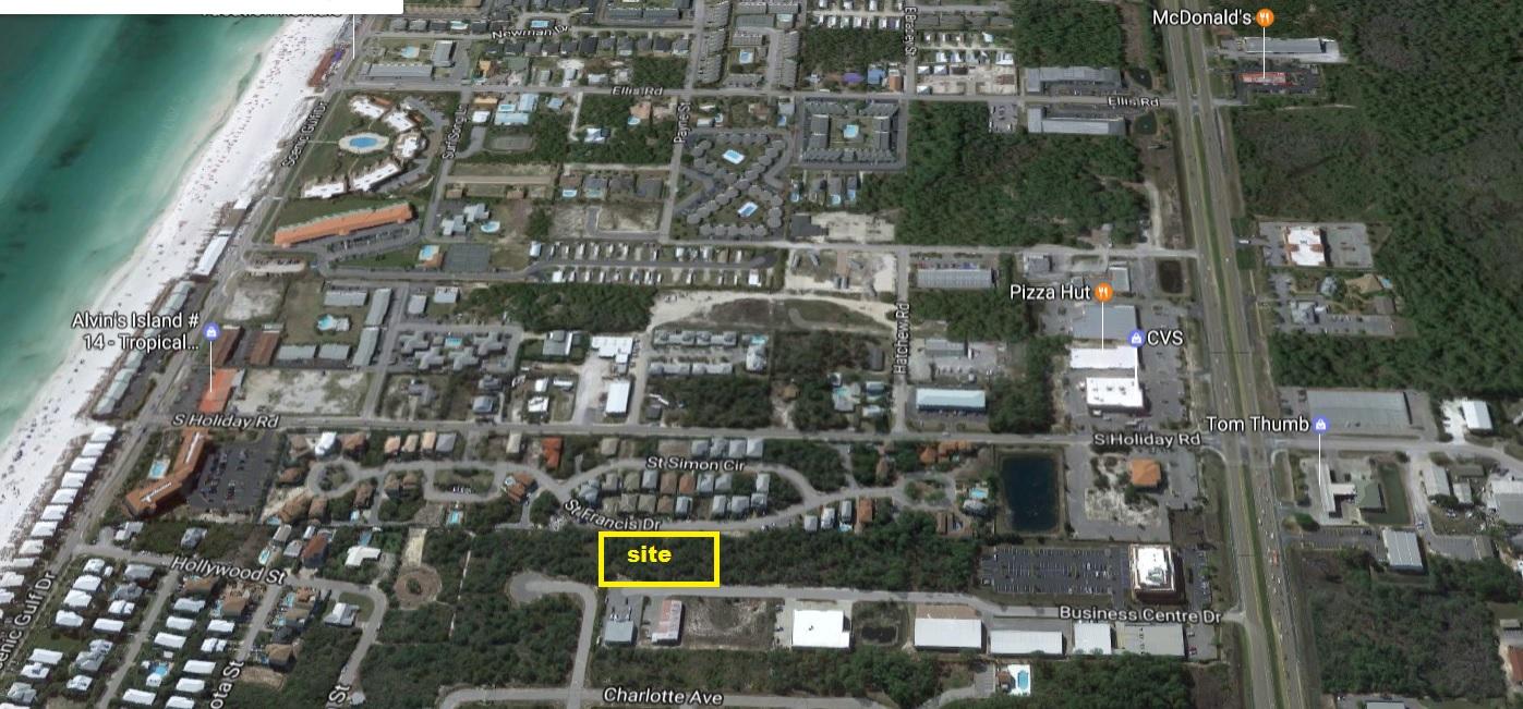 Looking for a freestanding office / warehouse option for your business? This site will allow for a 5208 SF building based on the current Development Order in place. This site (noted as Bldg. C) on the aerials & site plans can be combined with Bldg. D as well. This vacant land is located in Miramar Beach, which is well positioned to accommodate both the Sandestin & Destin markets. Please call me for further details.