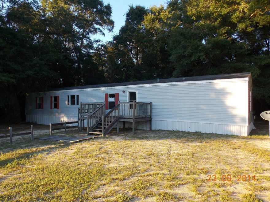 HUD Case 091427249, Insurable (IN), Sold AS-IS with owner-occupant right to inspection. Equal Opportunity:HUD properties are available to all persons regardless of race, gender, nationality, familial status, or disability. Close to the coast! 1997 mobile home with living/dining/kitchen spaces, inside laundry, roomy master suite and additional bedrooms. 1 acre lot, home needs updating moderate work to make move in ready. Qualifies for FHA $100 downpayment program with 203(b) with repair escrow or 203(k)Renovation financing. Zoning is Rural/Village- only two units per acre permitted.