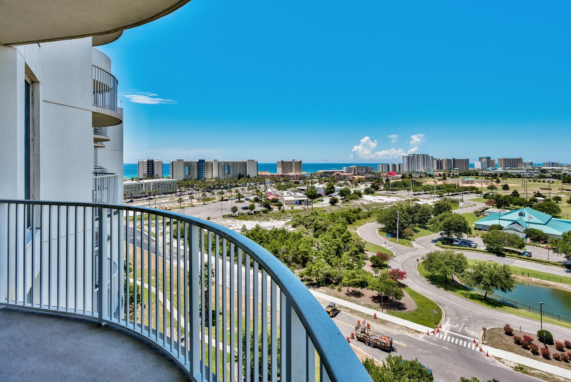 11th floor fully furnished unit with gorgeous GULF and BAY VIEWS at The Palms of Destin! The city views along with the sunsets to the West are sensational. Rental projection is for $29,127 a year! Kitchen features granite countertops and maple cabinetry. Amenities at The Palms are first class. They include an expansive 11,000 SF lagoon pool with waterfall and spa, children's pool, playground and splash pool, lighted tennis and basketball courts, first class fitness center, seasonal shuttle service to the beach, and covered protected parking. Also on site is the conference center, office center, and reception desk. THE ASSOCIATION FEES INCLUDE ALL UTILITIES, INCLUDING ELECTRICITY, WATER, CABLE, INTERNET, AND LOCAL PHONE SERVICE. HOA fees are $2,374.49/quarterly.
