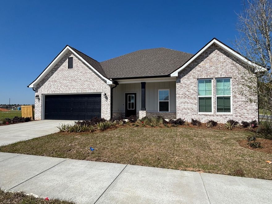 Located on a corner lot, the COMSTOCK III G in Natureview community offers a 4 bedroom, 2 full bathroom, open and split design. Upgrades added (list attached). Special Features: double vanity, garden tub, separate custom tiled shower, and walk-in closet in master bath, walk-in closet in beds 2 and 3, kitchen island, walk-in pantry, boot bench in mudroom, covered porches, custom kitchen backsplash, recessed lighting, crown molding, ceiling fans, framed mirrors in baths, smart connect WIFI thermostat, smoke and carbon monoxide detectors, landscaping, architectural 30-year shingles, flood lights, and more!Energy Efficient Features: water heater, electric kitchen appliance package, vinyl low E windows, and more! Energy Star Partner.