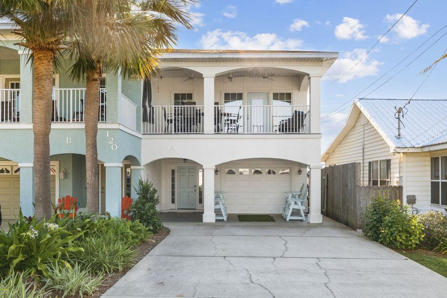 Located just a short stroll from the Gulf's stunning blue-green waters and convenient beach access, this beautifully maintained 4-bedroom, 3- full bath home (plus a set of bunk beds) is your perfect coastal retreat -- or a smart beach investment. Priced under $1 million and fully furnished, it's completely turn-key and ready to enjoy. An oversized lot with a large fenced-in backyard with plenty of space to build a pool and your dream outdoor living space. Never used as a vacation rental so the property has been beautifully maintained. You'll love the ample parking, easy beach access, and the charming local touches nearby -- including an adorable pizza and ice cream spot right at the end of Front Beach Road. It's pure nostalgic Florida at its best!
