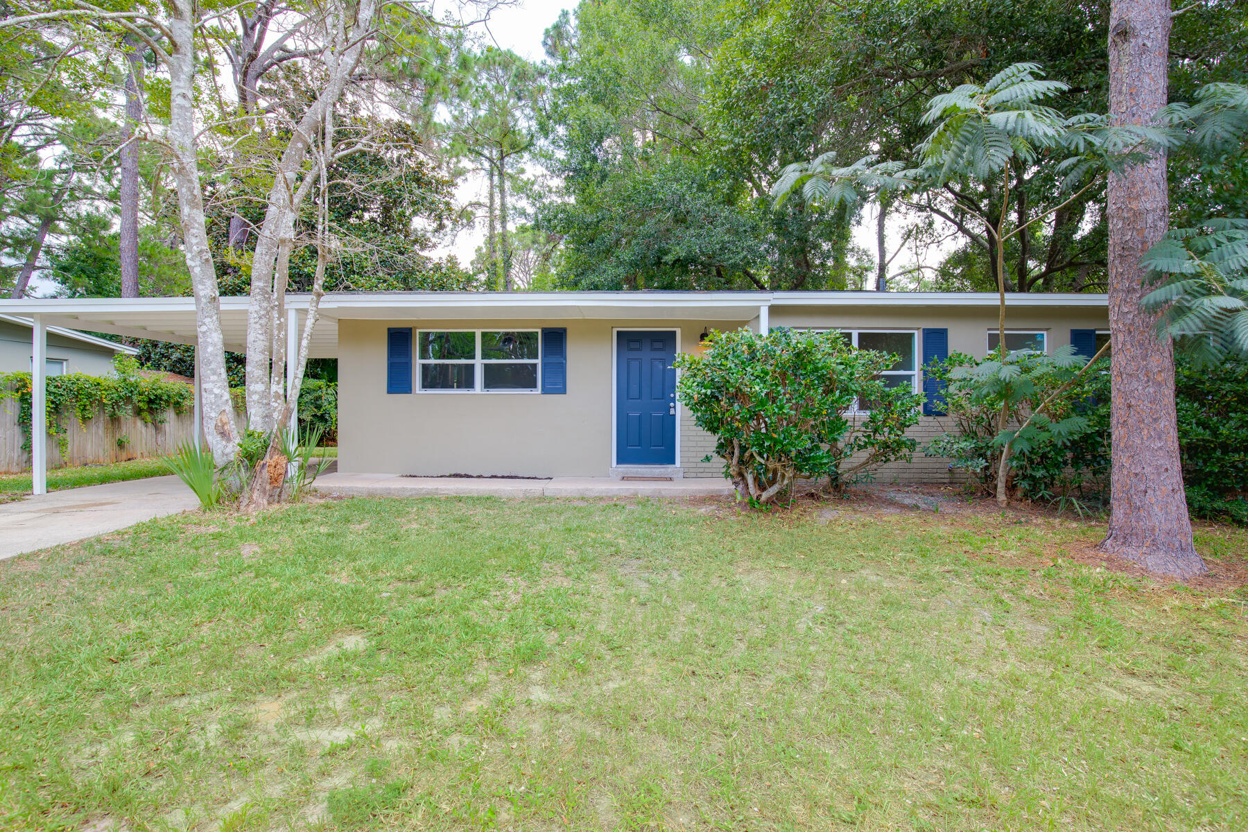 MOVE-IN Ready, Renovated, 1 Story, 4 Bedroom & 2 Bath Home with Carport on Massive 0.21 Acre Lot. For added Peace of Mind, the home's Roof & HVAC System were replaced in 2015, Wiring was Updated in 2015, Outside Breaker Box replaced in 2019, electric Water Heater replaced in 2020, Windows & Sliding Glass Door have been replaced, & Interior just updated in 2021. There is nothing cookie cutter about this home! The home has been thoughtfully updated, maintaining its' nostalgic character & charm. The original Terrazzo Floors are in pristine condition & run throughout the home. As you enter the home, you are welcomed to an Open Concept Floor Plan with Split-Bedroom Layout. The Kitchen offers Stainless Appliances, Range Stove, Built-in Microwave, Dishwasher, & French Door Refrigerator. (MORE)