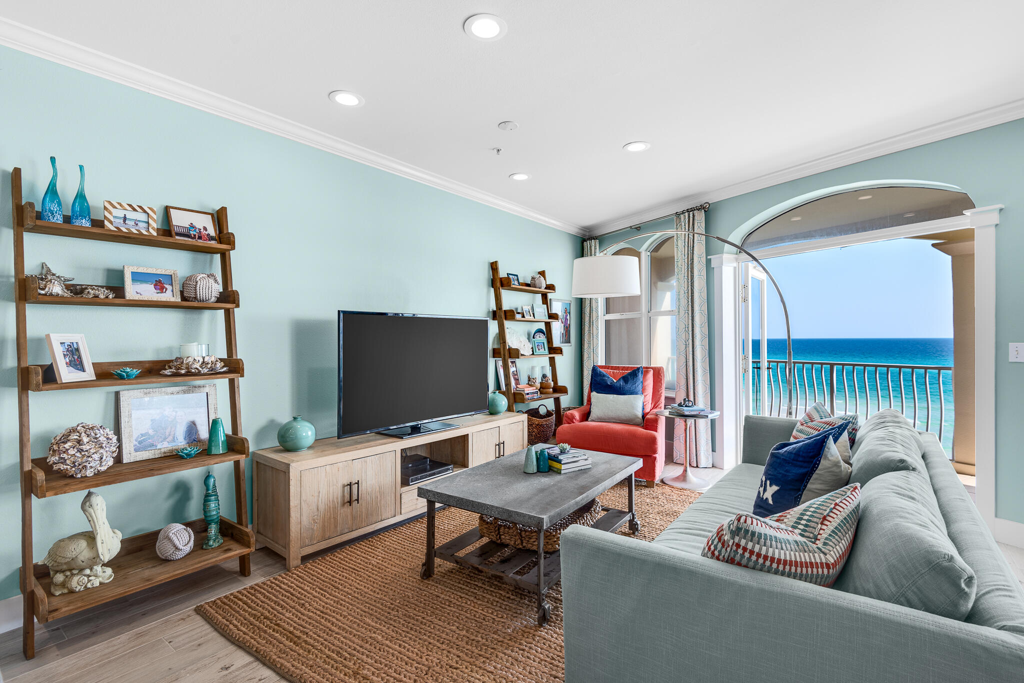 Savor majestic views from this immaculate, updated gulf-front sanctuary in the highly coveted Monterey Condominiums. Offering three spacious bedrooms, three full bathrooms, and a custom hallway bunk alcove, this fully furnished residence recently received a complete renovation by Tracery Interiors. The bright and airy living and dining spaces overlook the gulf and open onto a large gulf front balcony. The beautifully appointed kitchen features custom white cabinetry, quartz countertops, a subway tile backsplash, stainless steel appliances, and a breakfast bar. Retreat to the peaceful master suite with board and batten walls, a spa-like ensuite with a large walk-in shower and double vanity, and direct access to the gulf front balcony. In addition to the extensive interior updates, a new HVAC system was also recently installed. Although this stunning gulf front condo has never been available for rent and only lightly used by its current owners, it presents an excellent opportunity for vacation rental potential should the new owner desire. The twenty-four-unit Monterey offers gated entry, private beach access, and a gulf front community swimming pool. Located along Scenic Highway 30A, perfectly positioned between Alys Beach & Rosemary Beach to the east, and WaterSound Beach to the west. Many popular options for dining, shopping, and activities are only a short stroll or bicycle ride away.