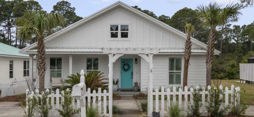 location! location! Lovely 3-bedroom beach cottage on a nice size lot within the desirable Dune Allen community of Sea Dunes located just off the west end of Scenic 30A with low HOA fees. The home is within half a mile to the emerald green waters of the Gulf. You'll be relaxing on the sugar-white sand beach within minutes with just a short bike or golf cart ride to the Dune Allen Beach Access. Prefer walking? It's only about a 7 minute stroll from the house to the beach. This home has great curb appeal with a white picket fence & beautiful landscaping. The horseshoe driveway offers plenty of parking & makes the home stand out amongst the rest. A nice, covered front porch welcomes you into the home. This spacious home boasts 1,981 sq ft offering ample room to relax and host.