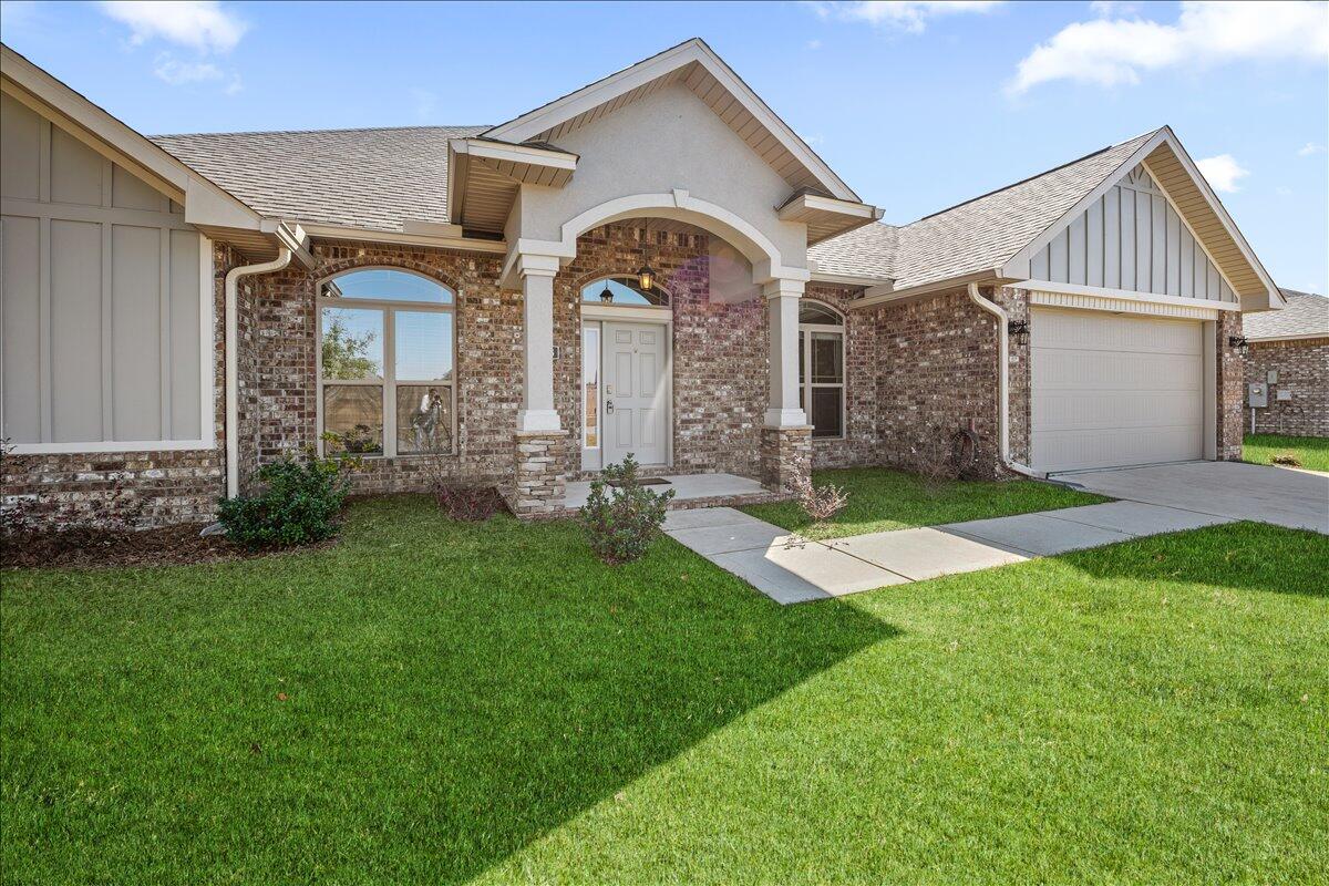 BUILT BY PARADE OF HOMES --- AWARD WINNING BUILDER!!!Spectacular 4-bedroom 3-bathroom home on a FULL FENCED half-acre lot. 9' ceilings, a desirable split floor plan. modern living, granite countertops, tray ceilings throughout, laminate wood flooring throughout the main living areas and hallways, and a 2-car garage. HUGE atrium in the back of the home has direct access to the backyard, perfect for a play area for adults, kids or pets! Nobody can build behind this property, and no neighbors next door. Easy access to military bases, shopping, restaurants, and more.