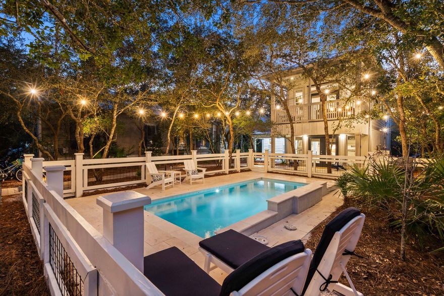 Discover the allure of 100 S Gulf Drive, situated south of 30A, and a leisurely stroll or bike ride to our pristine beaches. Seagrove coastal charm, exclusive 30A privacy, and luxury converge here! Enhanced with a stunning addition, including an impressive master bedroom, bath, foyer, and wet bar area, this home is a must-see. Professionally decorated with numerous upgrades, this three bedroom home features an open kitchen area, comfortable living space, and much more. The heated pool and inviting outdoor space, nestled amidst picturesque FL Scrub Oaks, are something special! With the home being positioned at the back of the lot, the privacy offered is ideal. You'll want to check out the awesome proximity to the nearby Eastern Lake Beach Access, too! Fully furnished + turn key condition!