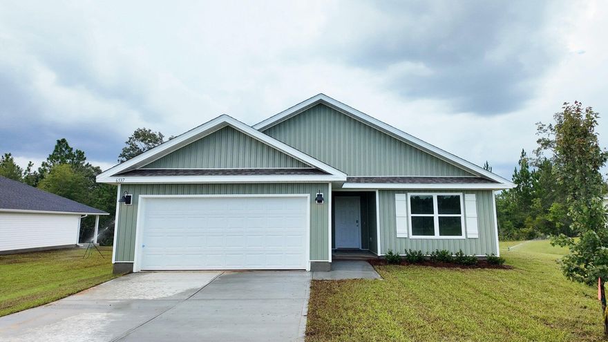 Builder will pay all Closing Costs, ask us about our current rates!Brand new construction in Hidden Lakes Community gives you quick access to the airport, military bases, an easy commute to the spectacular beaches of Fort Walton and Destin and nearby golfing. Close access to Corklin's Lake for fishing, kayaks & swimming. The charming Lismore model offers a fabulous open layout for relaxed living, 3 bedrooms, 2 bathrooms, and a 2-car garage. The well-designed open kitchen includes stainless steel appliances, a smooth-top range, built-in microwave, quiet dishwasher, corner pantry, island bar, eye-catching wood-look flooring, and plush carpet in the bedrooms.  A Smart Home ''Connect'' system features several convenient devises and fabric hurricane window and door protection is included.