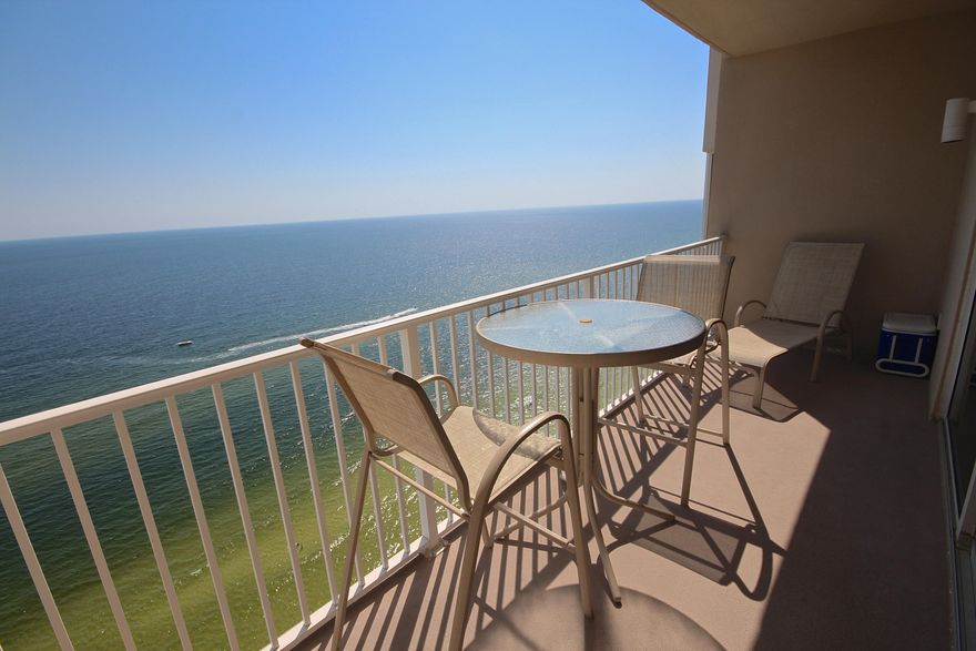 This is the vacation spot you have been waiting for. Directly on the beach, all the amenities, perfect location, close to many restaurants, night spots and attractions--everything on your wish list! Invite the whole family! Up to six people can vacation here! The condo features 9 ft. ceilings, a full kitchen appliance package, new stack washer and dryer, crown molding, granite counter tops, ceramic tile in high traffic area - all the extras that you would want. The condo also has bunk area with built-in bunks. Tidewater Beach Resort is located 1/3 mile west of Pier Park and will be the first building guests see when coming from the airport.